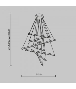 Подвесной светильник Maytoni MOD016PL-L96BK-foto6