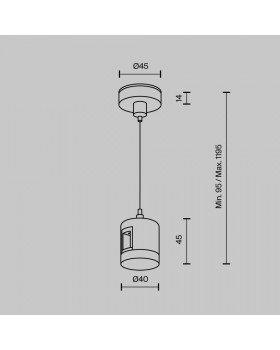 Комплектующие для систем освещения с токоведущими элементами Technical TRA157SW-IPC1-BS-foto5