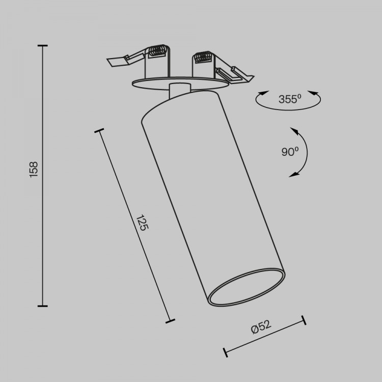 Потолочный светильник Technical C053CL-L12W3K-W-W