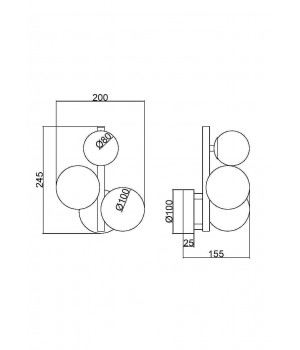 Настенный светильник (бра) Maytoni MOD545WL-03B-foto2