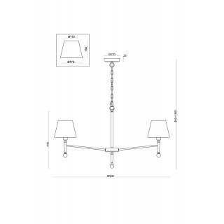 Подвесной светильник Freya FR5190PL-07BS1-foto3