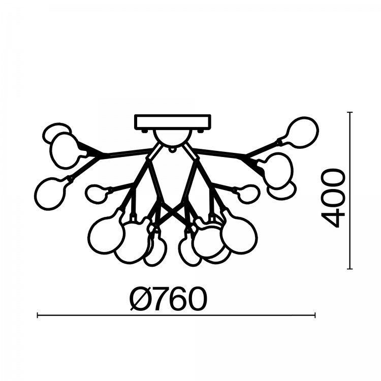 Потолочный светильник Freya FR5049CL-27G