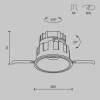 Встраиваемый светильник Technical DL057-10W3K-B