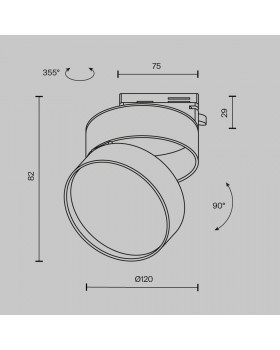 Трековый светильник Technical TR007-1-18W3K-B-1-foto11