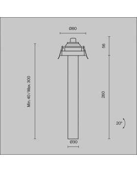 Встраиваемый светильник Technical C140RS-L300-7W4K-W-foto11