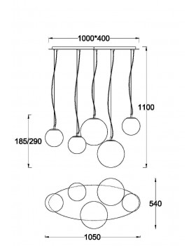 Подвесной светильник Maytoni MOD321PL-05W1-foto2