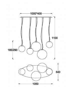 Подвесной светильник Maytoni MOD321PL-05W1-foto2