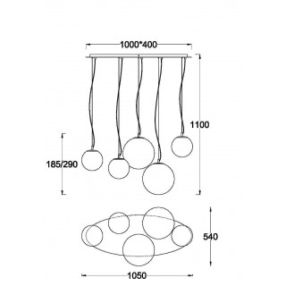 Подвесной светильник Maytoni MOD321PL-05W1-foto2