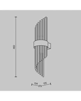Настенный светильник (бра) Maytoni MOD174WL-02G-foto6