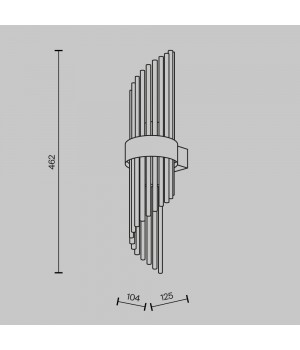 Настенный светильник (бра) Maytoni MOD174WL-02G-foto6