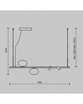 Подвесной светильник Maytoni MOD350PL-02BBS-foto2