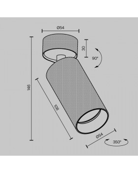 Потолочный светильник Technical C082CL-01-GU10-W-foto11