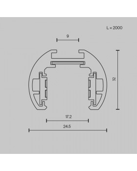 Шинопровод накладной/подвесной Technical TRXM034-R-412W-foto6