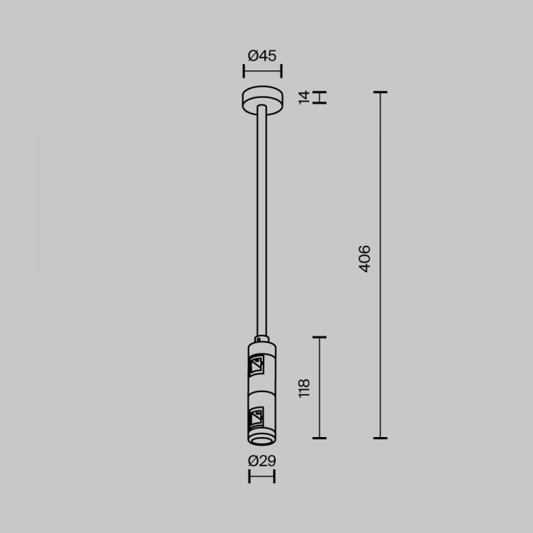 Комплектующие для трековой системы Technical TRA158С-D1-BS