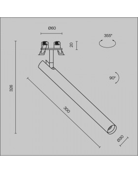 Встраиваемый светильник Technical C141RS-L300-6W3K-B-foto11