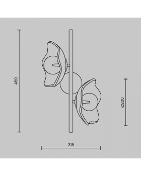 Настенный светильник (бра) Maytoni MOD207WL-02BS-foto7
