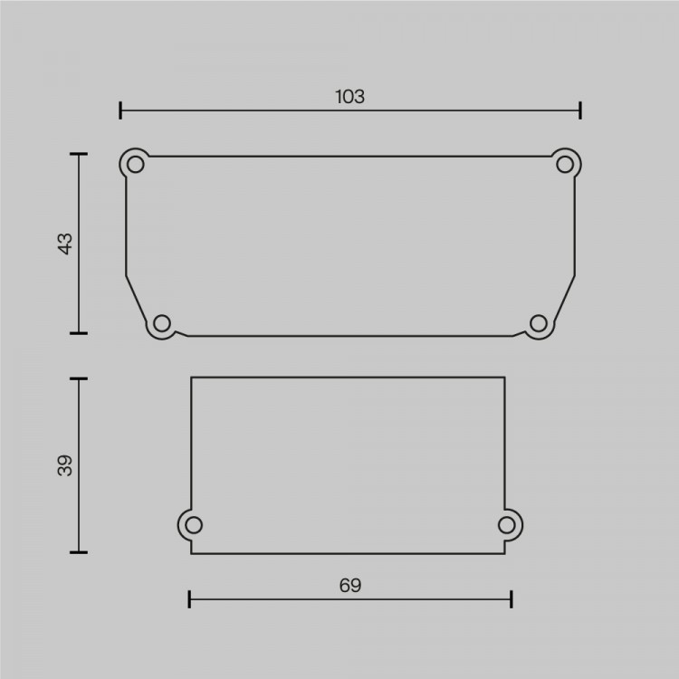 Комплектующие для светильника Technical ALM012EC-SC-B