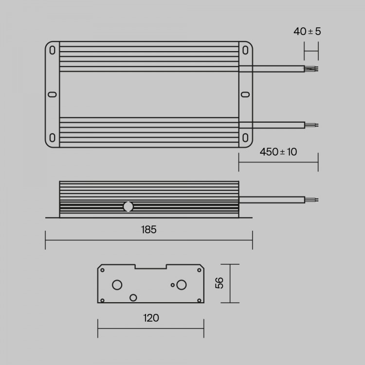 Блок питания Technical PSL008-480W-48V-IP67