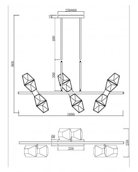 Подвесной светильник Maytoni MOD325PL-06G-foto2