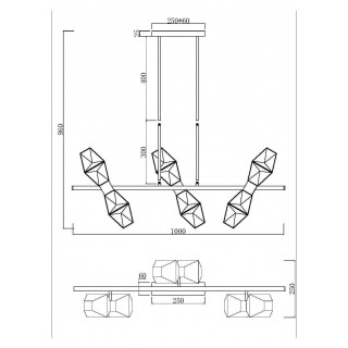 Подвесной светильник Maytoni MOD325PL-06G-foto2