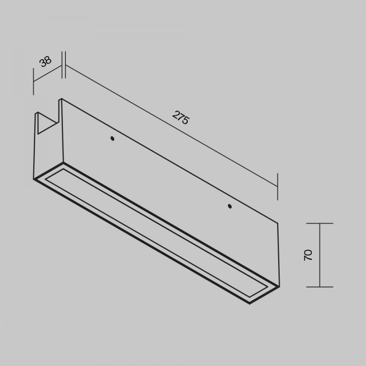 Уличный трековый светильник Outdoor O-TR01-3-S-20WB3K