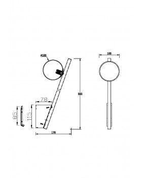 Настенный светильник (бра) Maytoni MOD175WL-01G-foto8