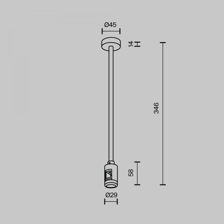 Комплектующие для трековой системы Technical TRA158C-B1-B