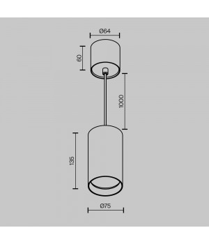 Подвесной светильник Technical P100PL-20W3K-B-foto9