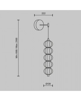 Настенный светильник (бра) Maytoni MOD216WL-L10G3K-foto5