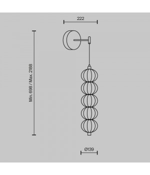 Настенный светильник (бра) Maytoni MOD216WL-L10G3K-foto5