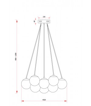 Подвесной светильник Freya FR5231PL-13CH-foto2