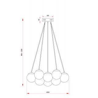 Подвесной светильник Freya FR5231PL-13CH-foto2