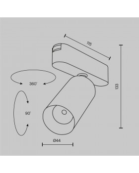 Трековый светильник Technical TR103-1-12W3K-M-W-foto10