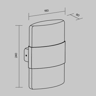 Настенный светильник (бра) Outdoor O442WL-L12GF3K-foto7