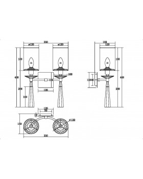 Настенный светильник (бра) Maytoni MOD224WL-02BS-foto2