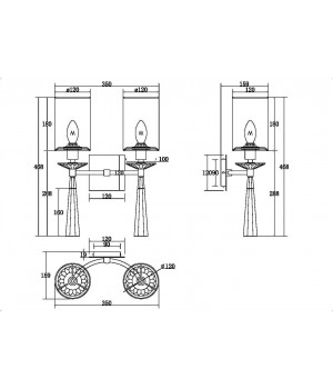 Настенный светильник (бра) Maytoni MOD224WL-02BS-foto2