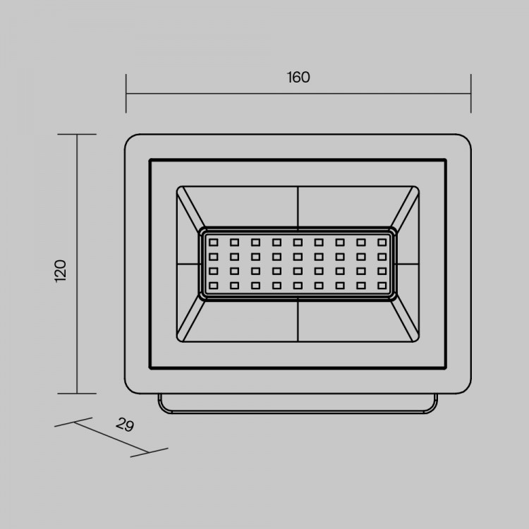 Прожектор Outdoor FL001-L30B6K