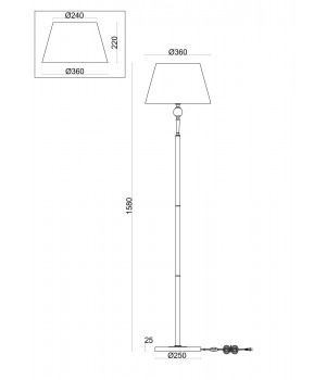 Напольный светильник (торшер) Freya FR5190FL-01BS-foto2