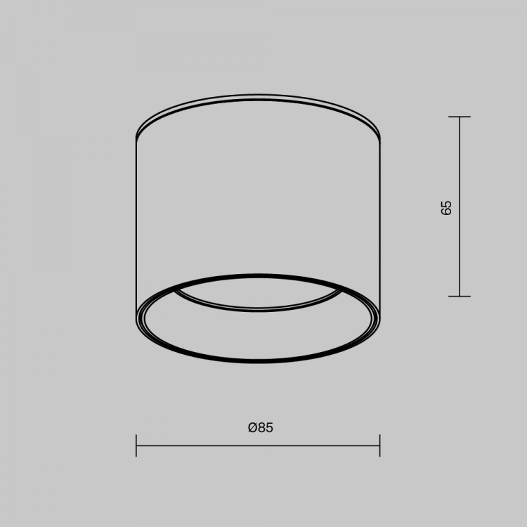 Потолочный светильник Technical C096L-GX53-WBS