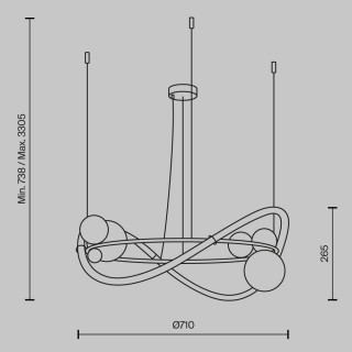 Подвесной светильник Maytoni MOD289PL-L44BS3K-foto2
