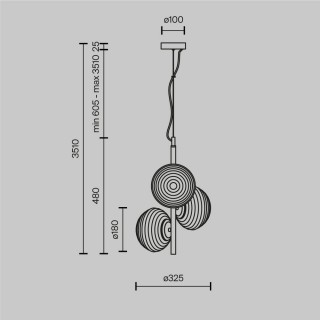 Подвесной светильник Maytoni MOD268PL-03B-foto6