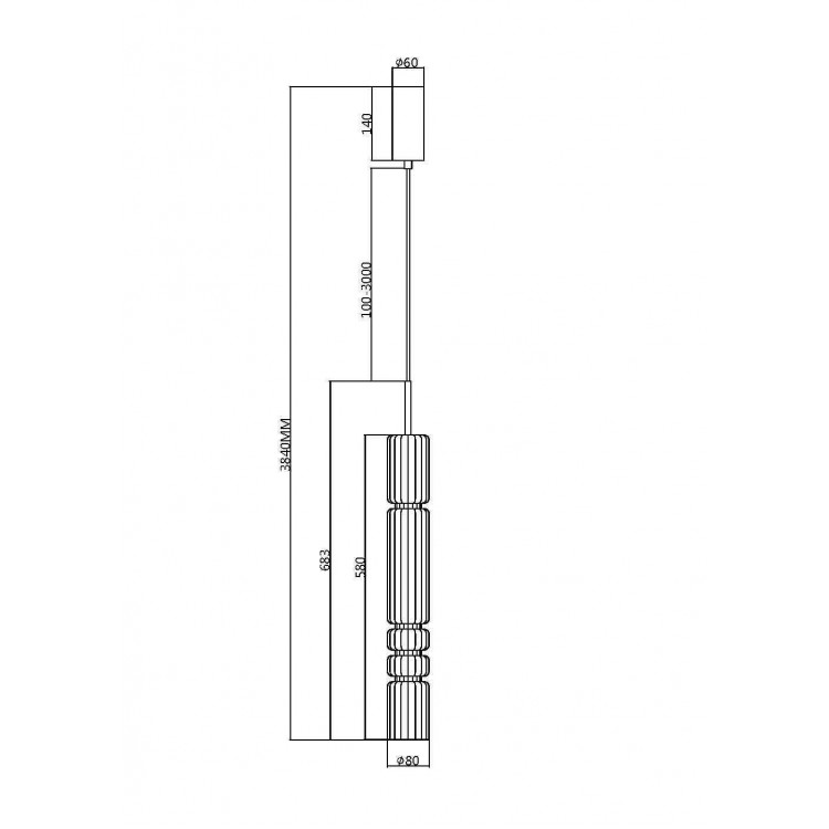 Подвесной светильник Maytoni MOD272PL-L12B3K