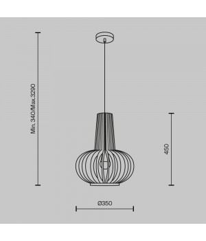 Подвесной светильник Maytoni MOD193PL-01W-foto3