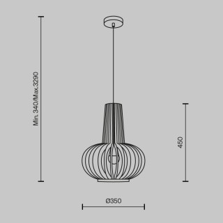 Подвесной светильник Maytoni MOD193PL-01W-foto3