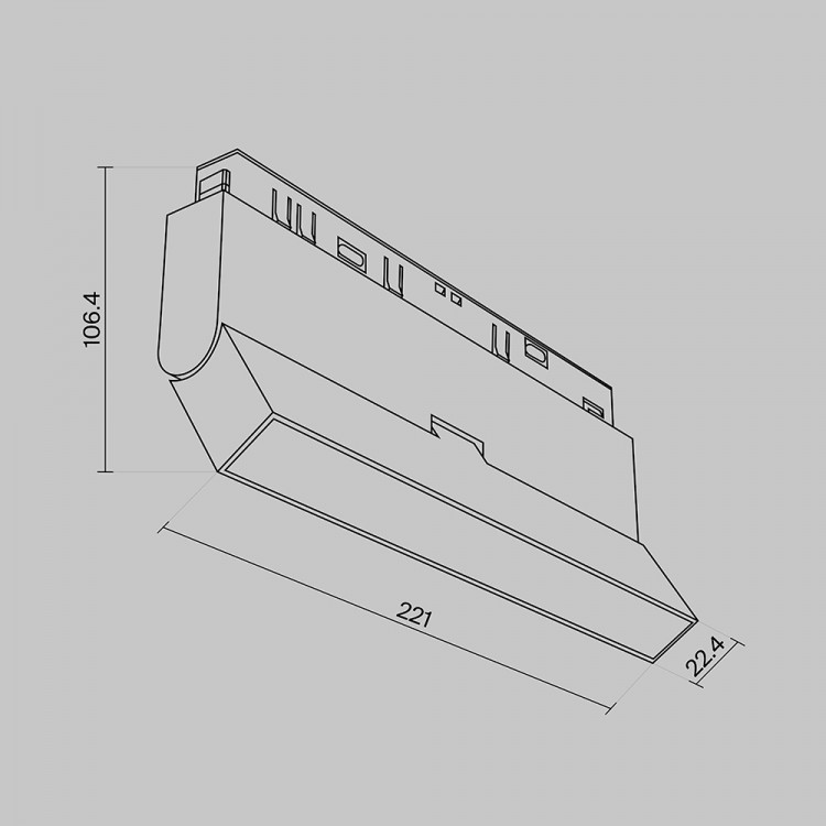 Трековый светильник Technical TR036-4-12WTW-DD-W