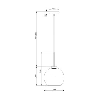 Подвесной светильник Freya FR8002PL-01BS-foto4