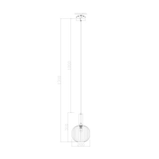 Подвесной светильник Freya FR8012PL-01AM-foto4
