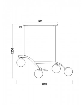 Подвесной светильник Freya FR8014PL-04BS-foto6