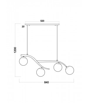 Подвесной светильник Freya FR8014PL-04BS-foto6