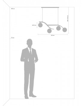 Подвесной светильник Freya FR8014PL-04BS-foto7